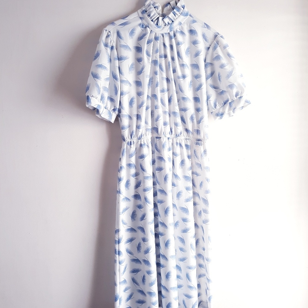 Vintage Upper Crust Midi Novelty Print Dress / S